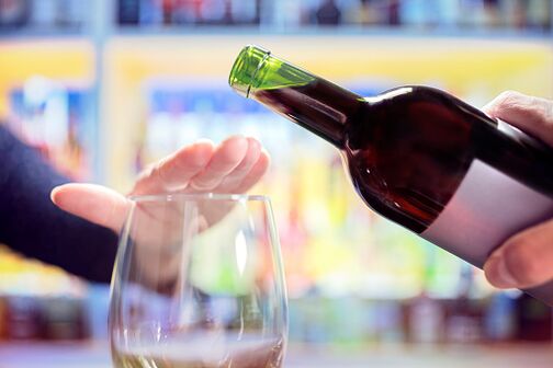 Ablehnung von Alkohol